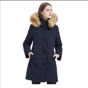 Valuke Waterproof Thickened Down Parka Coat NWT